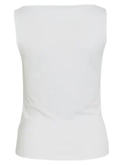 Vila Naisten Toppi Vikenza Waterfall Sleeveless Top, valkoinen