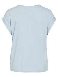 Vila naisten top Viellette Short Sleeved Top, Nantucket Breeze