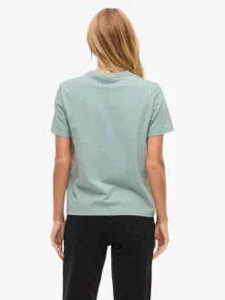 Vila naisten t-paita Vinora S/S T-Shirt, Blue Surf