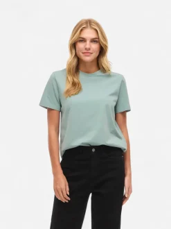 Vila naisten t-paita Vinora S/S T-Shirt, Blue Surf