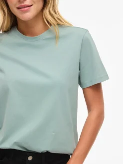 Vila naisten t-paita Vinora S/S T-Shirt, Blue Surf