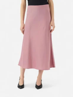 Y.A.S hame, YASPELLA HW MIDI SKIRT Vaaleanpunainen