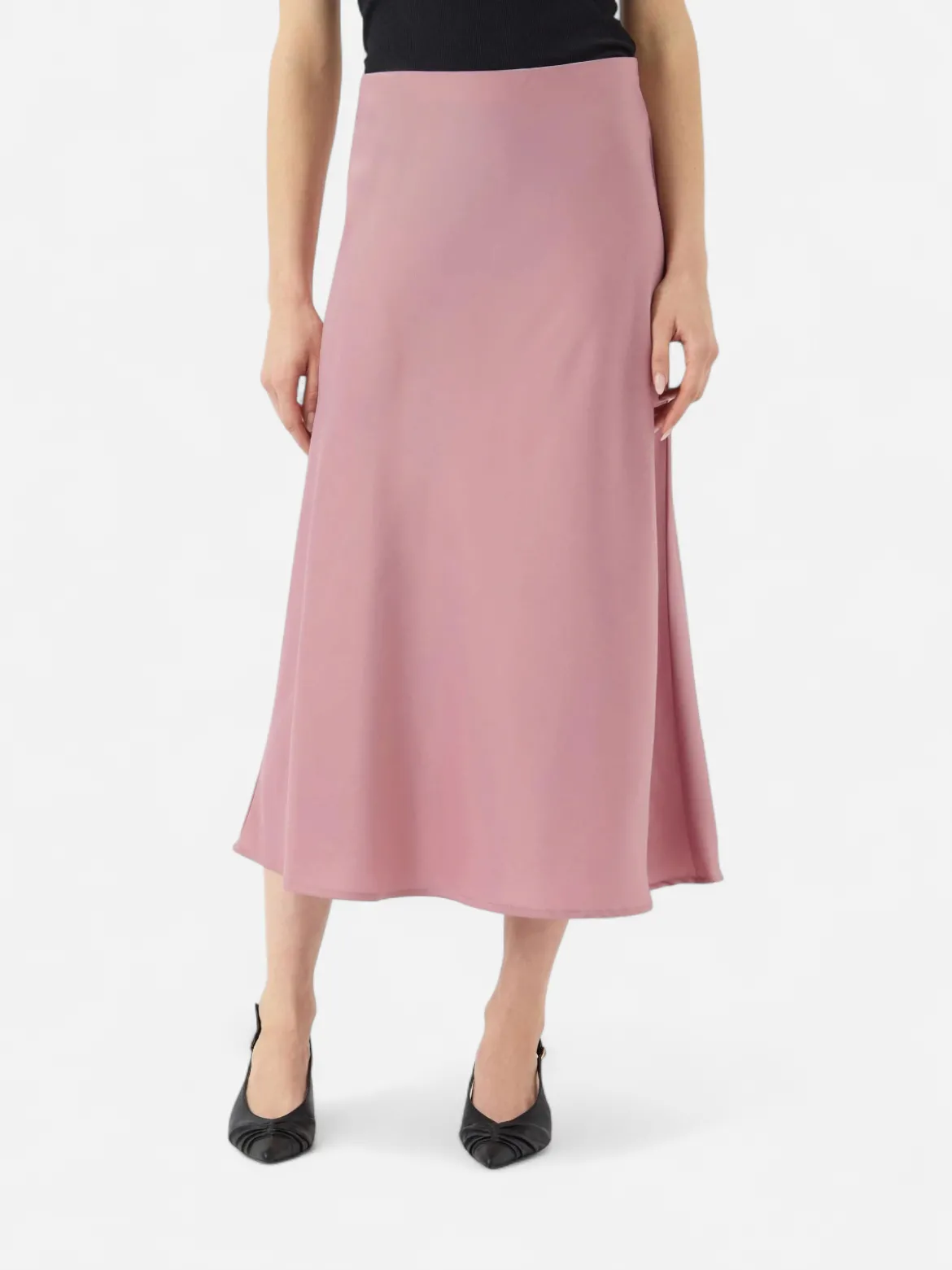 Y.A.S hame, YASPELLA HW MIDI SKIRT Vaaleanpunainen