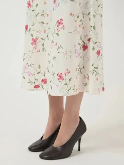 Y.A.S hame YASPella HW Midi Skirt S. Noos, Pristine Botalia