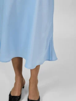 Y.A.S hame, YASPELLA HW MIDI SKIRT Vaaleansininen