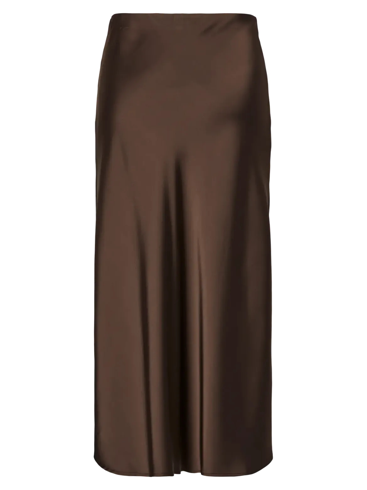 Y.A.S hame, YASPELLA HW MIDI SKIRT Chocolate Brown