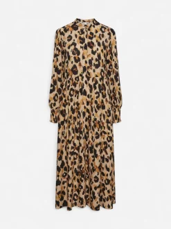 Y.A.S mekko, YASALIRA LS LONG DRESS S Ruskea Kuosi