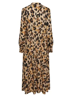 Y.A.S mekko, YASALIRA LS LONG DRESS S Ruskea Kuosi