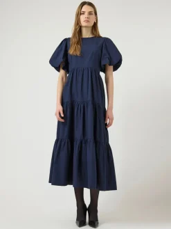 Y.A.S mekko YASColea SS Ankle Dress S, Navy Blazer