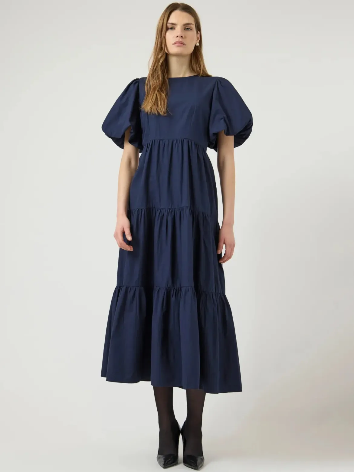 Y.A.S mekko YASColea SS Ankle Dress S, Navy Blazer