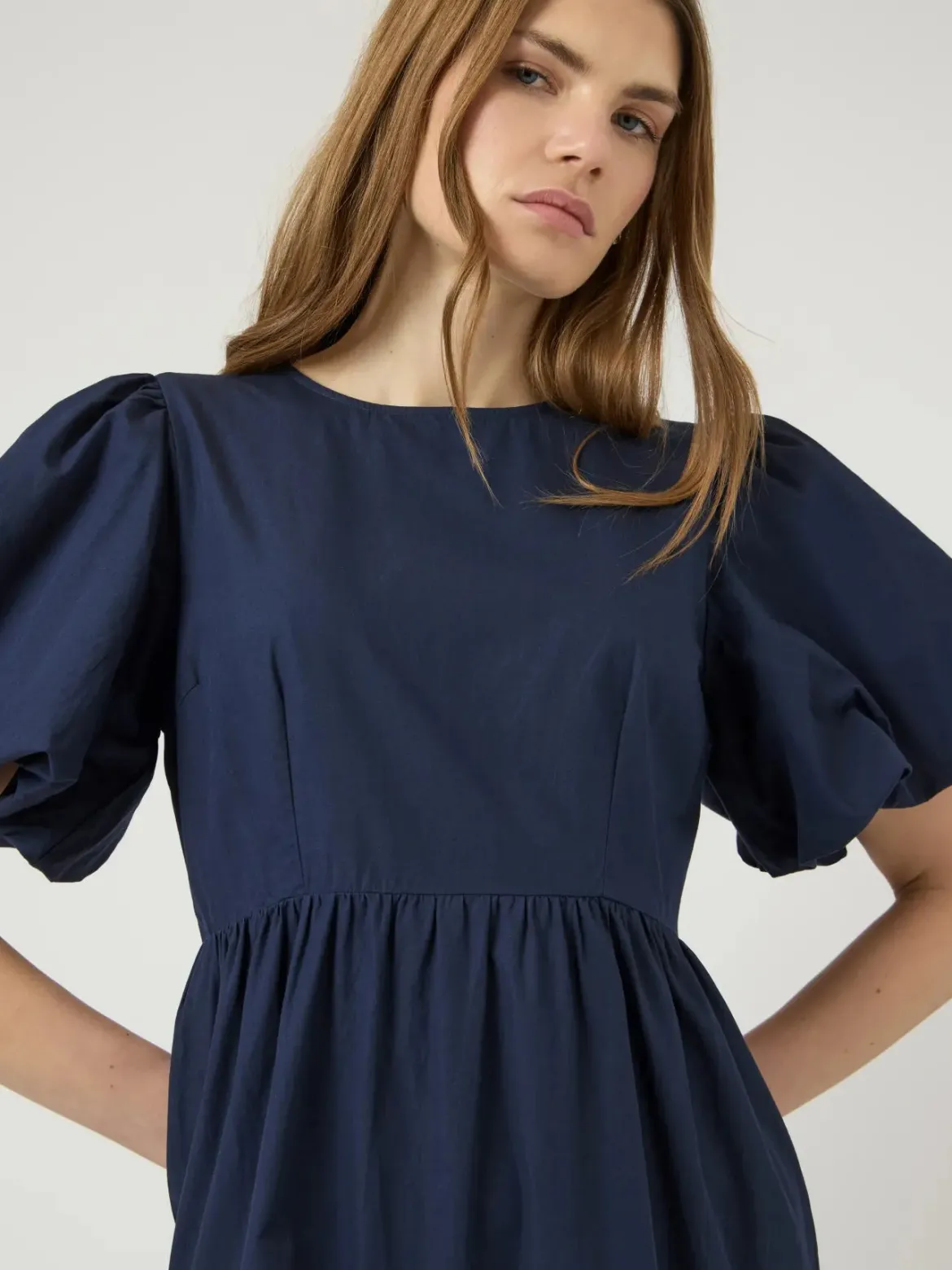 Y.A.S mekko YASColea SS Ankle Dress S, Navy Blazer