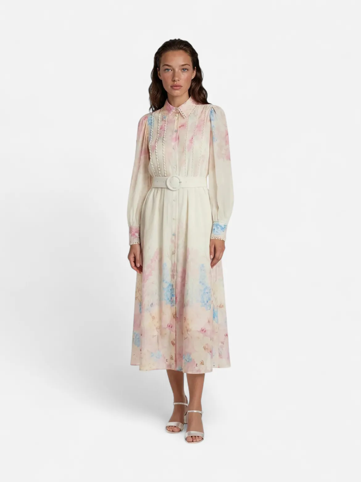 Y.A.S mekko YASFlorence Long Dress, Cherry Tomato