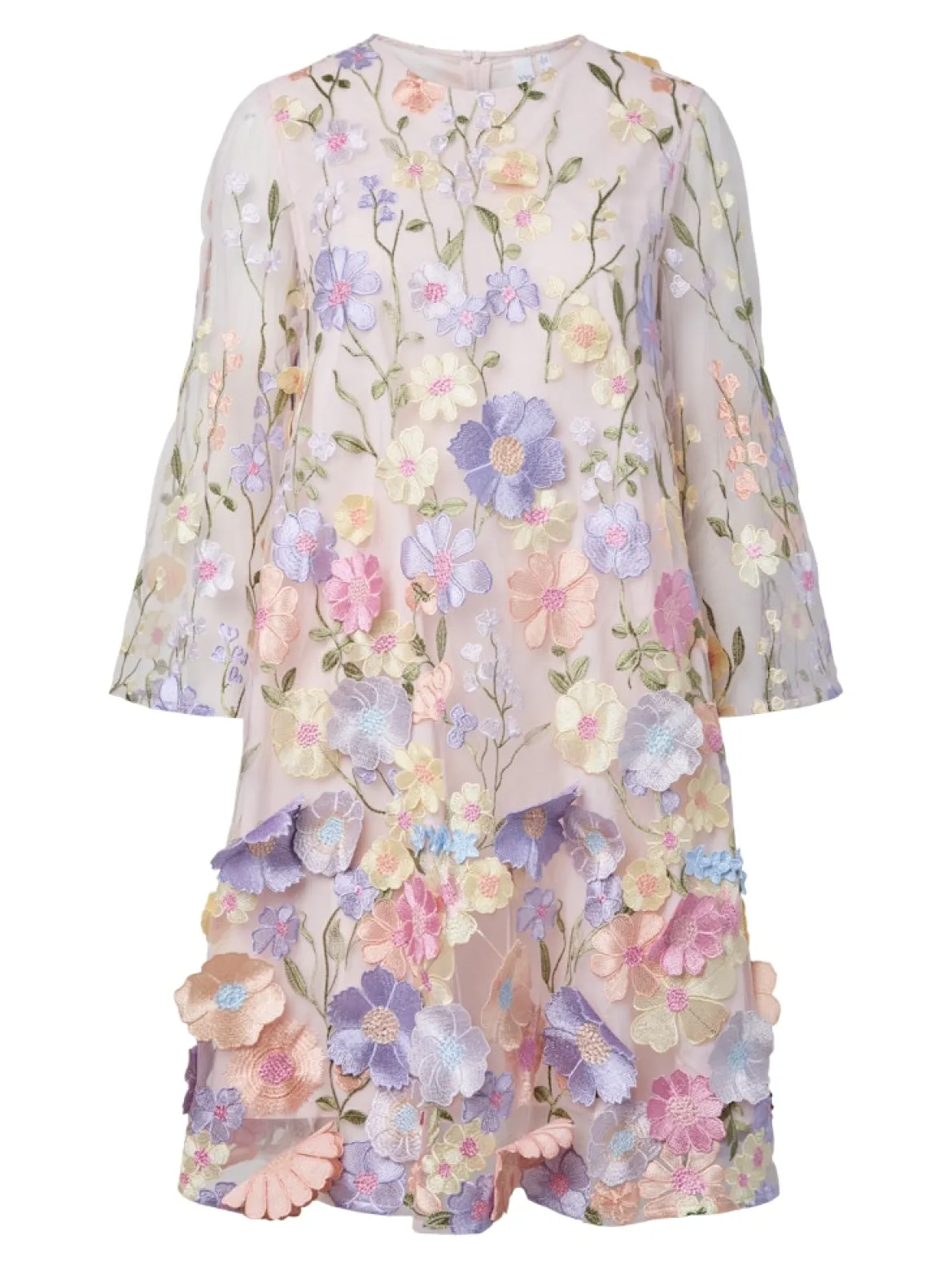 Y.A.S mekko YASFlowering 3/4 Dress, vaaleanpunainen kuosi