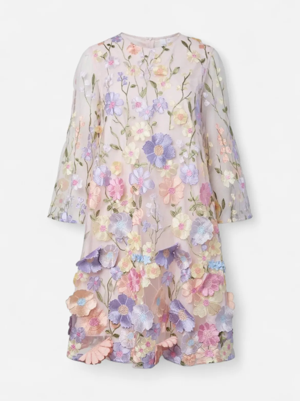 Y.A.S mekko YASFlowering 3/4 Dress, vaaleanpunainen kuosi