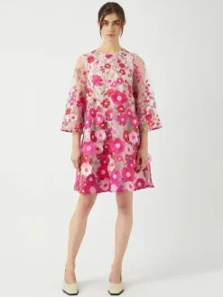 Y.A.S mekko YASFlowering 3/4 Dress, pinkki kuosi