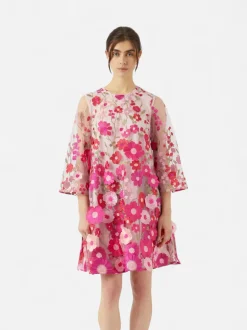 Y.A.S mekko YASFlowering 3/4 Dress, pinkki kuosi