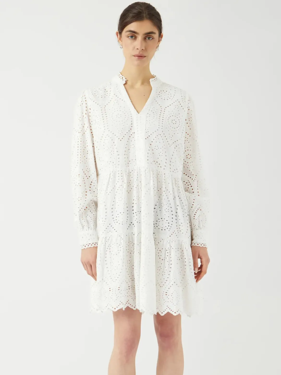 Y.A.S mekko Yasholi LS Dress S. Noos, valkoinen