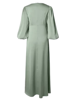 Y.A.S mekko YASThea LS Long Dress S. Noos, Green Milieu