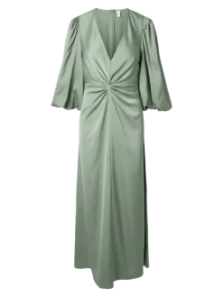 Y.A.S mekko YASThea LS Long Dress S. Noos, Green Milieu
