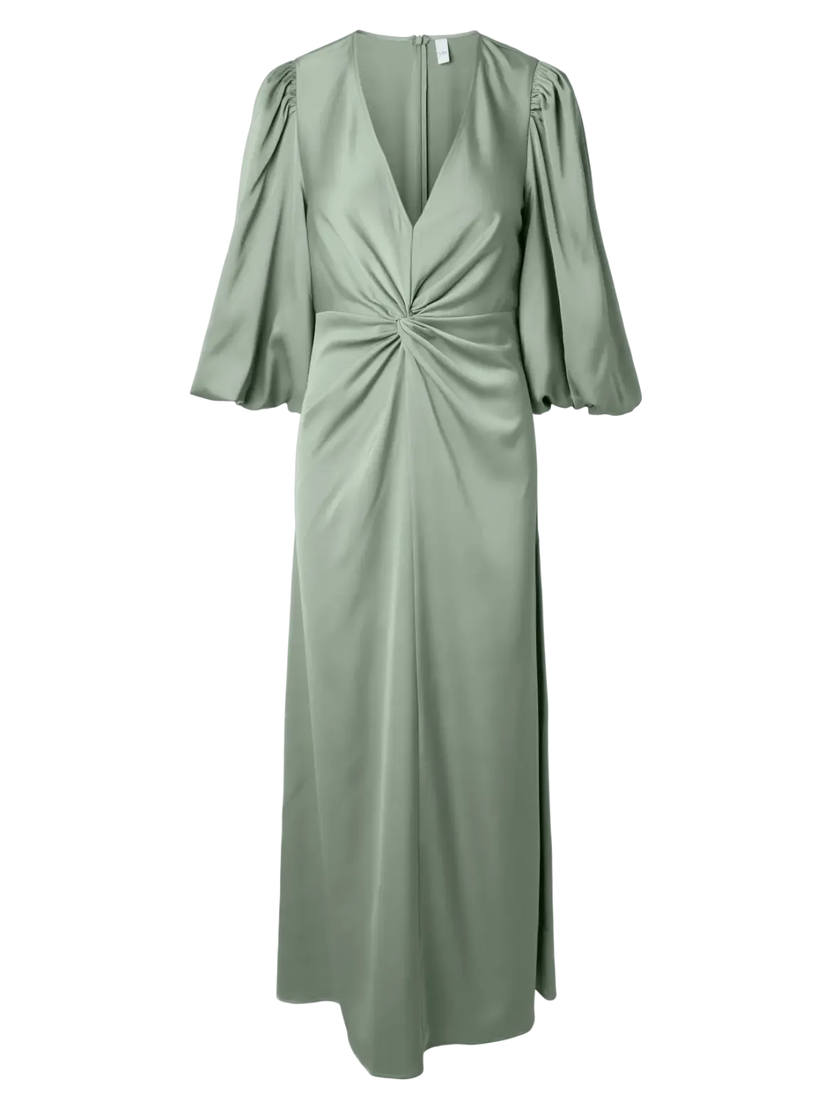 Y.A.S mekko YASThea LS Long Dress S. Noos, Green Milieu