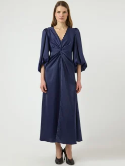 Y.A.S mekko YASThea LS Long Dress S. Noos, Evening Blue