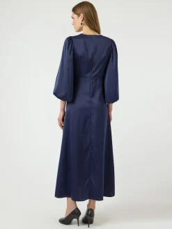 Y.A.S mekko YASThea LS Long Dress S. Noos, Evening Blue