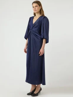 Y.A.S mekko YASThea LS Long Dress S. Noos, Evening Blue