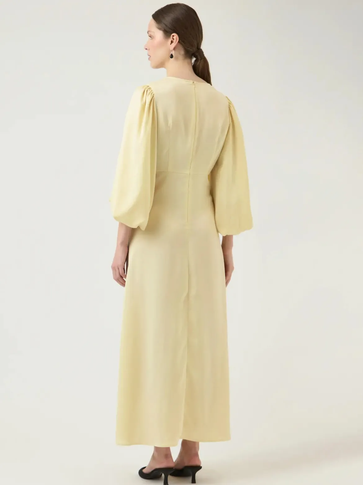 Y.A.S mekko YASThea LS Long Dress S. Noos, Anise Flower