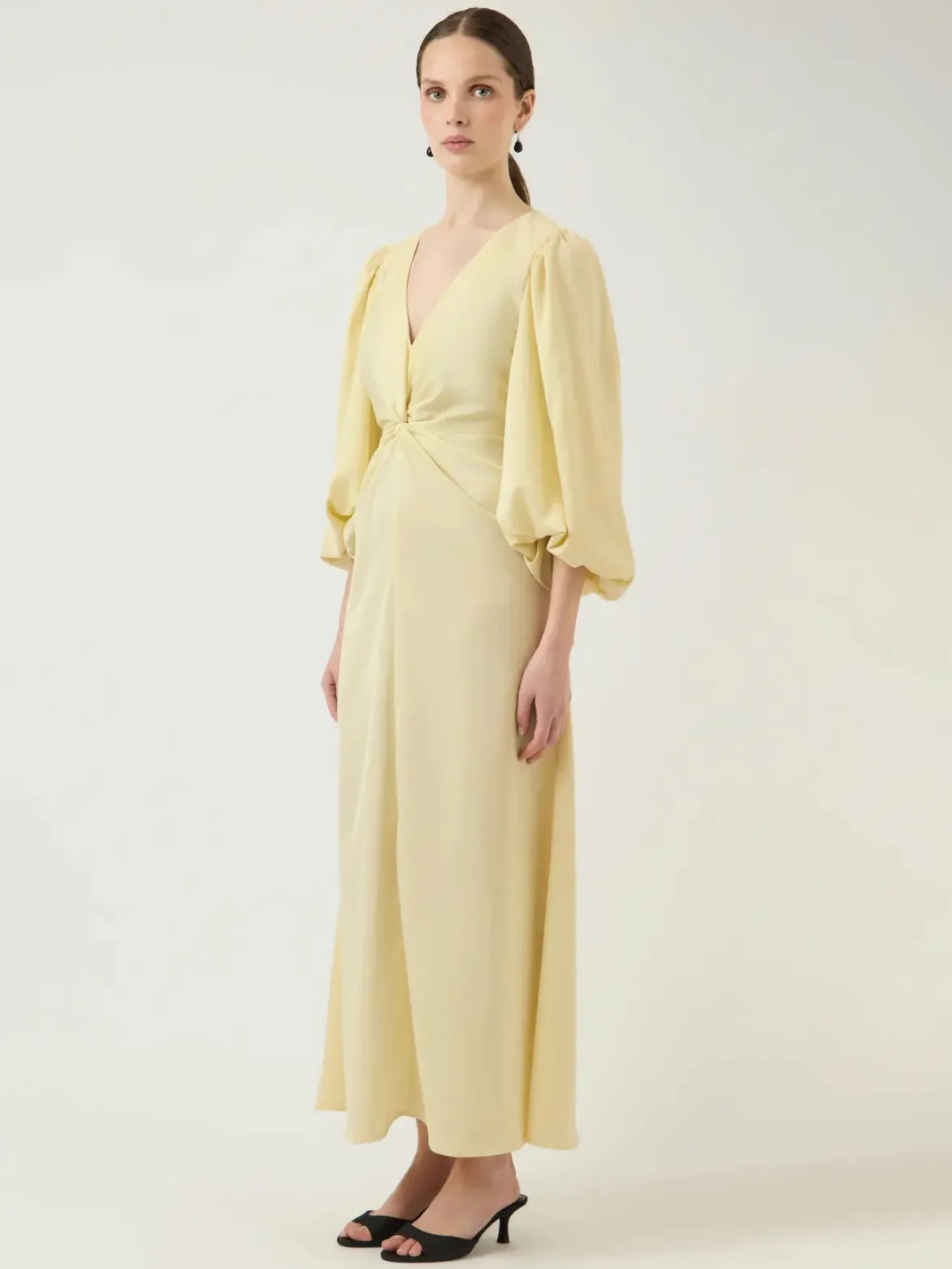 Y.A.S mekko YASThea LS Long Dress S. Noos, Anise Flower