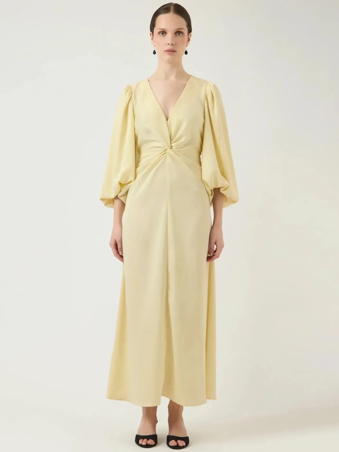 Y.A.S mekko YASThea LS Long Dress S. Noos, Anise Flower