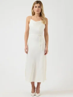 Y.A.S mekko YASTHEA Strap Long Dress, Gardenia