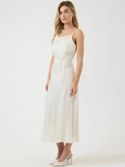 Y.A.S mekko YASTHEA Strap Long Dress, Gardenia