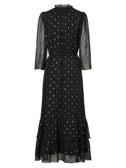 Y.A.S Mena 3/4 Long Dress, musta