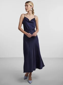 Y.A.S midimekko YASTHEA Strap Long Dress, Evening Blue