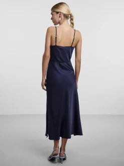 Y.A.S midimekko YASTHEA Strap Long Dress, Evening Blue