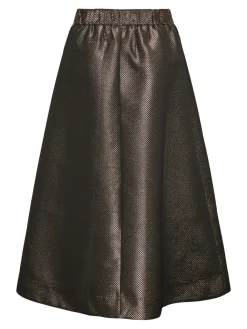 Y.A.S Naisten Hame, YASGOSH HW MIDI SKIRT Kullankeltainen