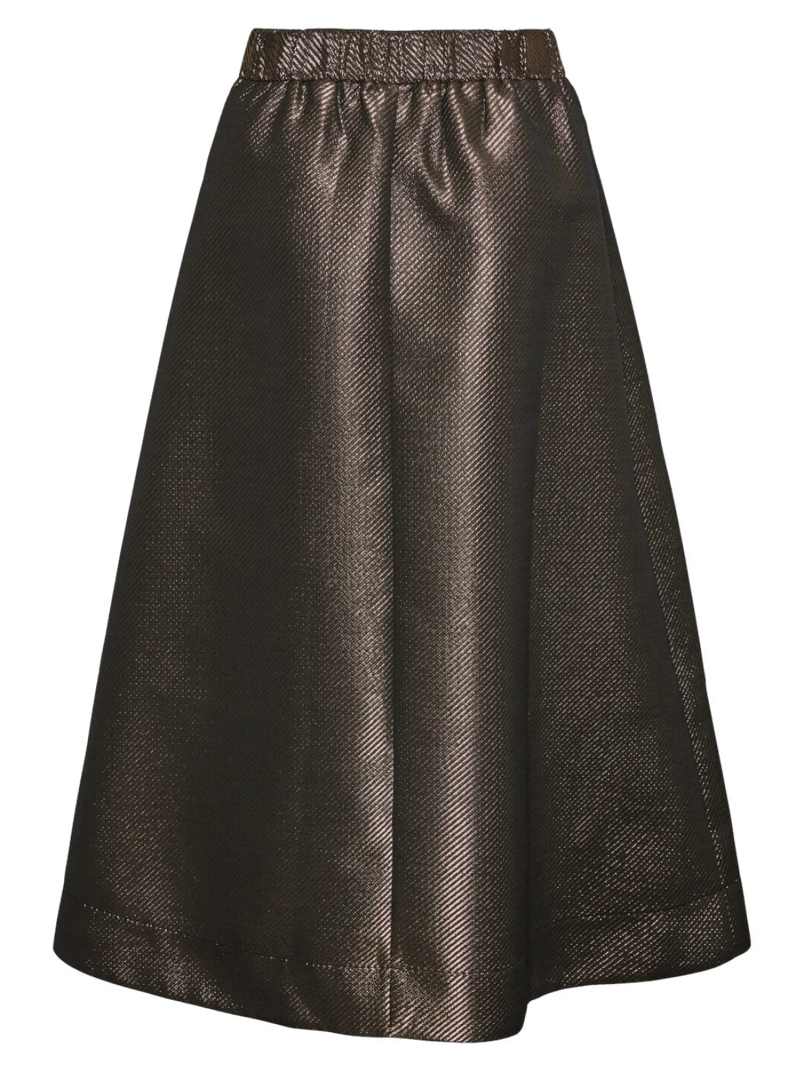 Y.A.S Naisten Hame, YASGOSH HW MIDI SKIRT Kullankeltainen