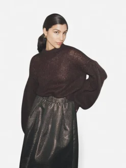 Y.A.S Naisten Hame, YASGOSH HW MIDI SKIRT Kullankeltainen