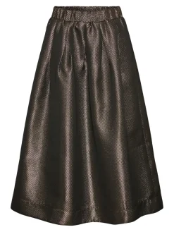 Y.A.S Naisten Hame, YASGOSH HW MIDI SKIRT Kullankeltainen