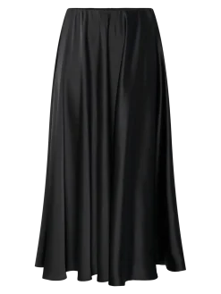 Y.A.S naisten hame, YASPELLA HW VOLUME ANKLE SKIRT Black