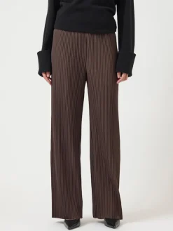 Y.A.S naisten housut K Yasalisa HW Pant S. Noos, Chocolate Brown