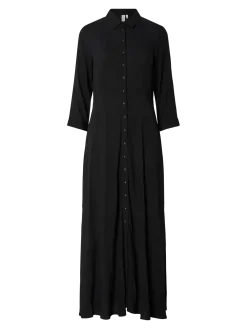 Y.A.S Naisten Maksimekko YASSAVANNA LONG SHIRT DRESS Black Mille