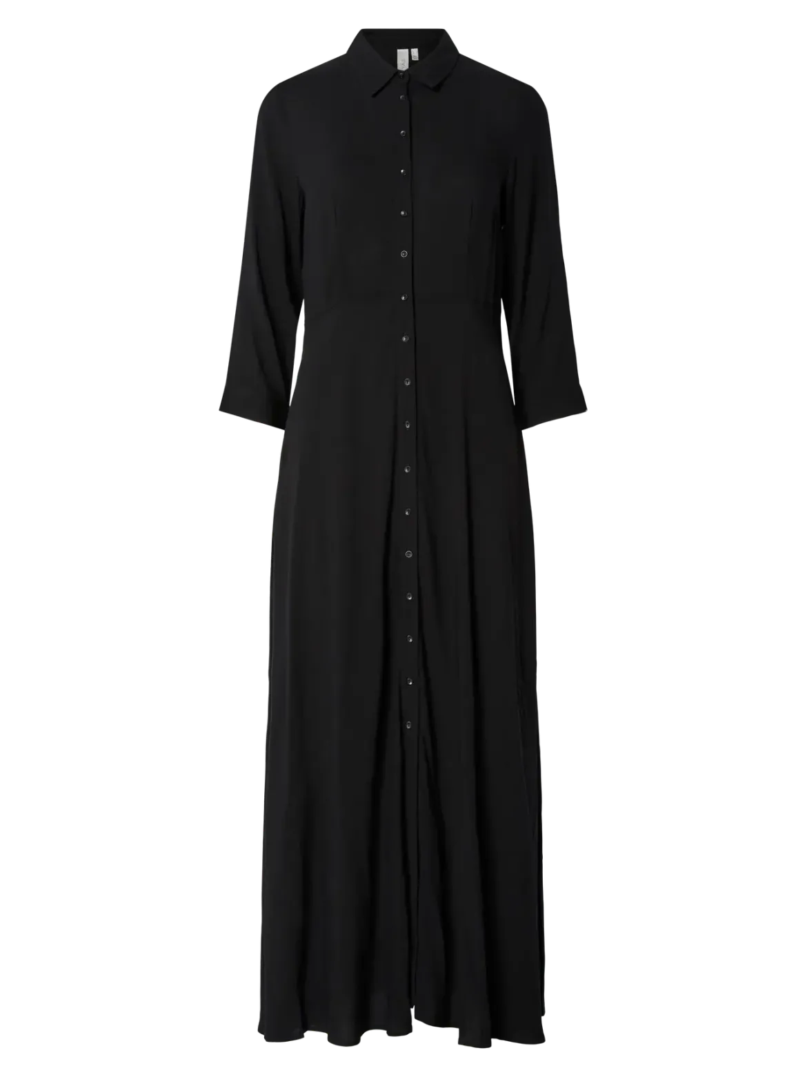 Y.A.S Naisten Maksimekko YASSAVANNA LONG SHIRT DRESS Black Mille