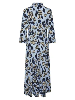 Y.A.S Naisten Maksimekko YASSAVANNA LONG SHIRT DRESS Vaaleansininen