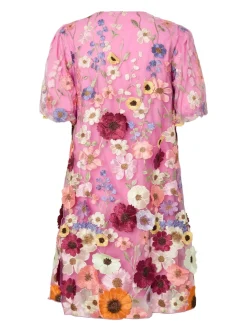 Y.A.S naisten mekko YASFlowering SS Dress, Pink Lavender Multi