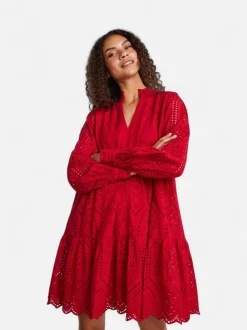 Y.A.S Naisten Mekko YASHOLI LS DRESS S Punainen