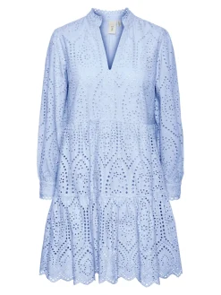 Y.A.S Naisten Mekko YASHOLI LS DRESS S Vaaleansininen