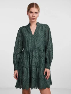 Y.A.S Naisten Mekko YASHOLI LS DRESS S Khaki
