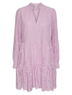 Y.A.S Naisten Mekko YASHOLI LS DRESS S Vaaleanpunainen