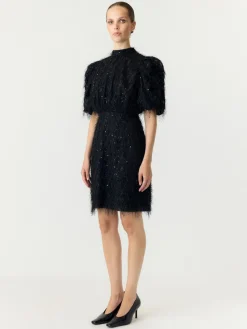 Y.A.S naisten mekko Yasilza Sequin Dress, musta